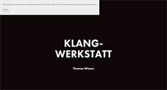 Desktop Screenshot of klang-werkstatt.eu